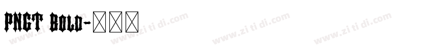 PNGT Bold字体转换